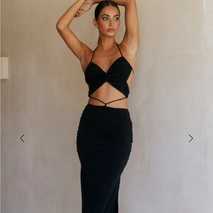 Pure Bliss Midi Dress Black